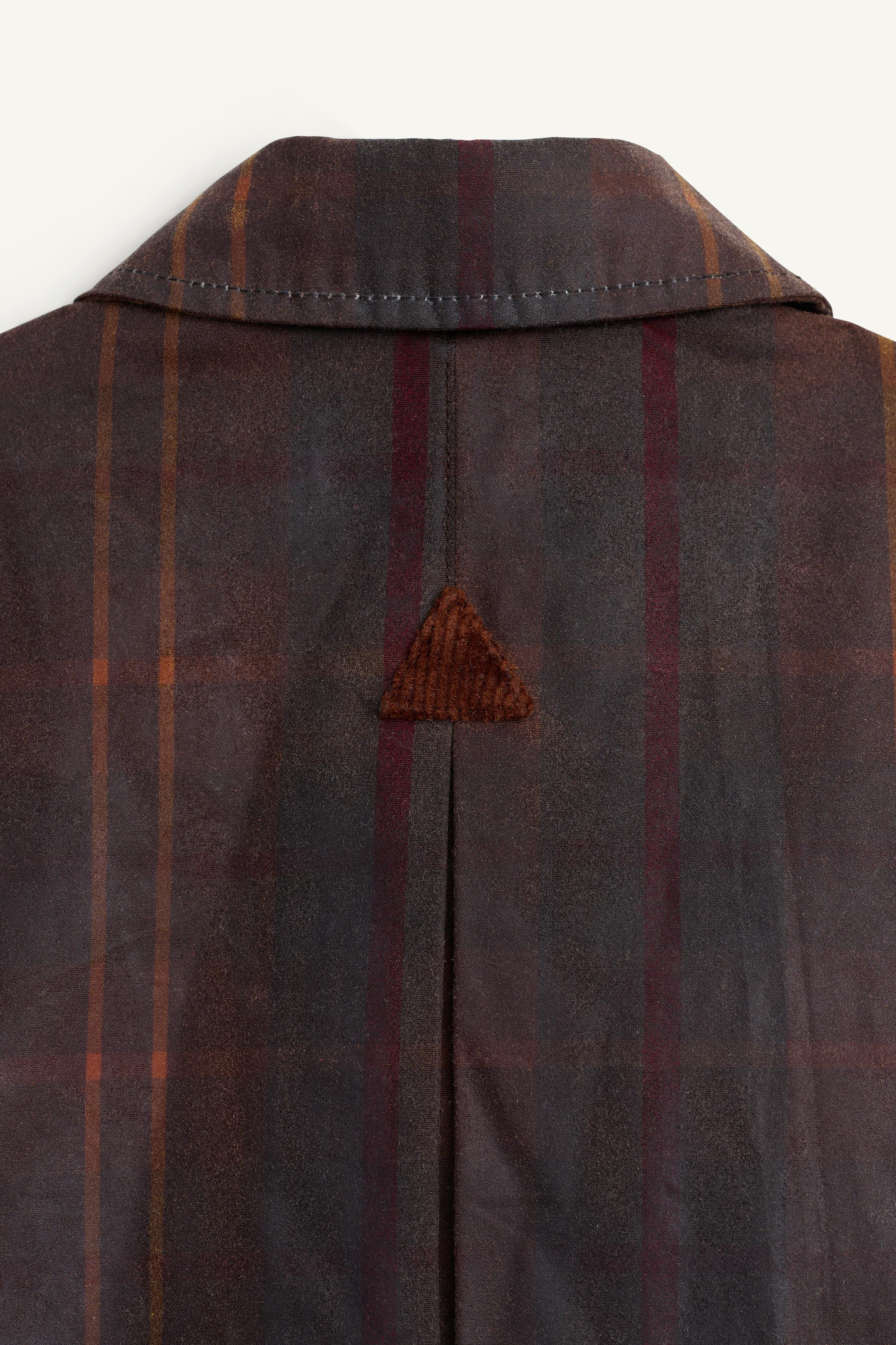 LIMITED EDITION WAXED PLAID COAT